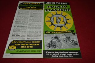 John Deere 12 Potato Planter For 1948 Dealer 