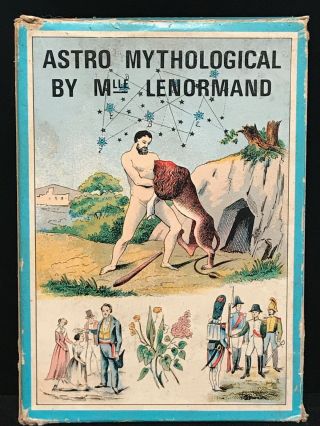 Vintage Astro Mythological Card Game By Mlle Lenormand,  1970 Divination Cards