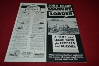 John Deere Manure Loader For 1940 Dealer 
