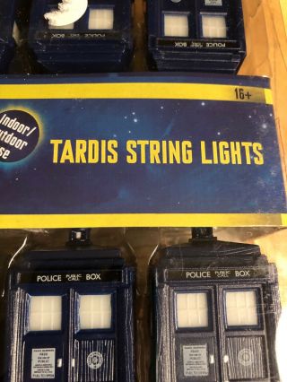 Rabbit Tanaka Doctor Who Tardis String Lights Indoor Outdoor 9 ft Christmas 3