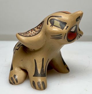 Vtg Pottery Figure Animal Margaret & Luther Gutierrez Santa Clara Pueblo
