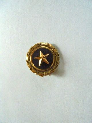 Vintage Wwii Killed In Action Gold Star Mother Pin (initialed) Issued To Family