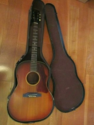 Vintage 1965 Gibson Lg - 1 Acoustic Guitar With Case Sn361725