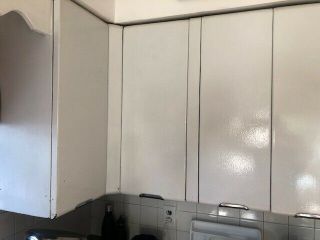 Crosley steel White kitchen cabinets vintage metal 2