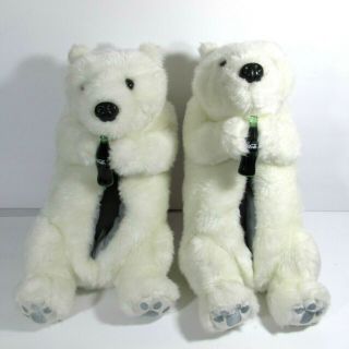Coca Cola Polar Bear Plush Slippers Size (9 - 10)