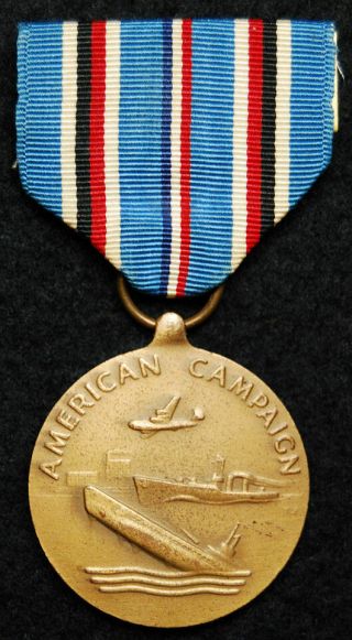 Wwii Navy Usn Or Usmc Marine Corps American Campaign Theater Medal