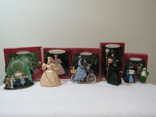 5 Hallmark Wizard Of Oz Christmas Ornaments Miss Gulch Witch Of West The Great O