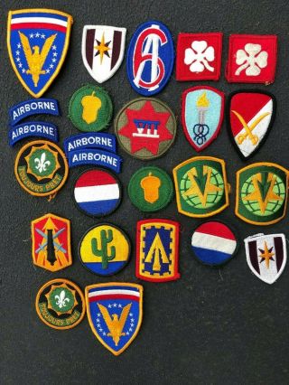 Us Military Patches Ww2 Army Navy Korean War J