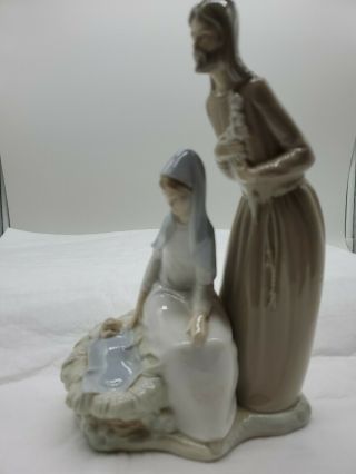 Lladro Nao " Holy Family " Nativity Mary Joseph Jesus Baby Jesus