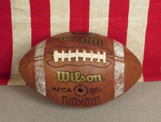 Vintage Wilson Leather Official Ncaa Football Laces 1001 Holy Cross College Ball