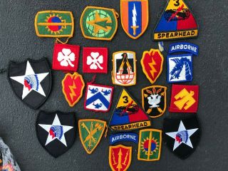 Us Military Patches Ww2 Army Navy Korean War D