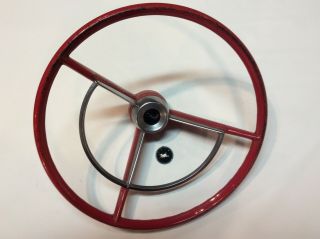 1960 1961 1962 1963 1964 1965 Ford Falcon Truck Steering Wheel Horn Ring Vintage