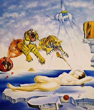 Dream Caused By A Bee By Salvador Dali Huge 120cm X 103cm Quality Canvas Print