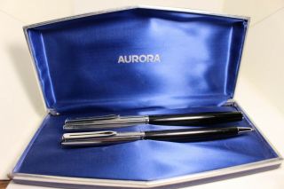 Vintage Aurora 98 Fountain Pen Pen 14k Gold Nib & Ballpoint Pen