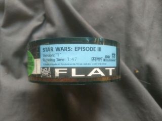 Star Wars Episode 3 Film Trailer Flat Version " 1 " 1:47 Unique Collectors Item