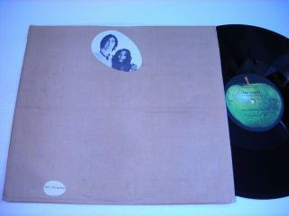 W Bag Cover John Lennon And Yoko Ono Two Virgins 1968 Stereo Lp Vg,