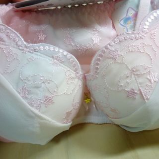 Sanrio Little Twin Stars Colabo Shimamura Lingerie Bra Panty Set Adult Size L