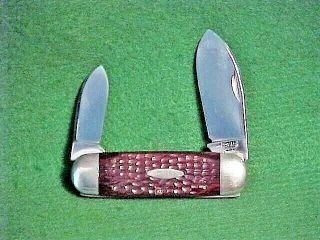 Vintage Case Xx Usa 9 Dot Sunfish Elephant Toe 2 Blade Pocket Knife 6250
