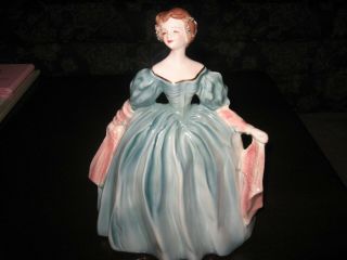 Florence Ceramics Adeline Doll Blue Dress 2