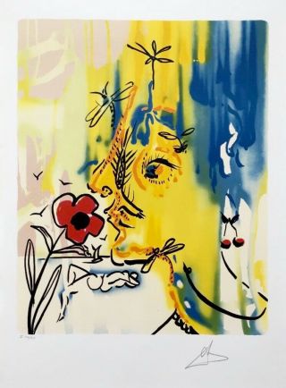 Vanishing Face,  Limited Edition Lithograph,  Salvador Dali
