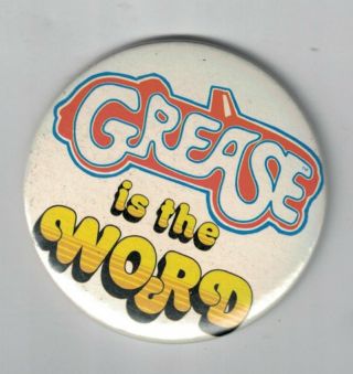 Vintage 2 " Grease Movie Promo Pinback Button