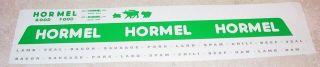 Tonka Hormel Meats Semi Truck Sticker Set Tk - 147