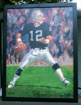 Rich Gannon,  Oakland Raider,  Limited Edition,  Numbered – Signed - Framed Print