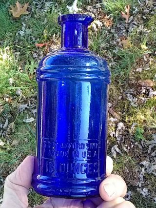 Cobalt Blue Stafford Master Ink Bottle Inkwell