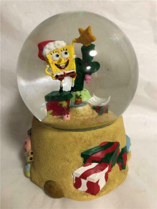 Spongebob Squarepants Christmas Musical Water Snow Globe Deck The Halls