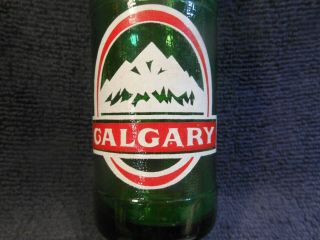 Vintage Green Soda Pop Bottle Acl Calgary Beverages Alberta Edmonton