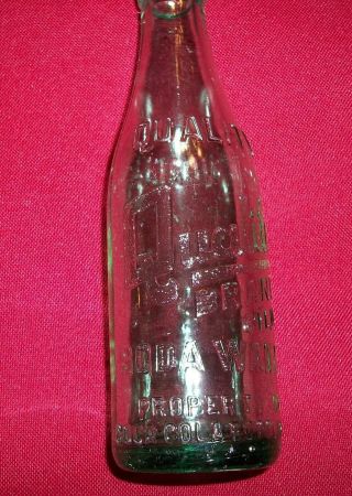 Vintage Quality Brand Coca Cola 6oz.  Soda Water Bottle Asheville,  North Carolina.