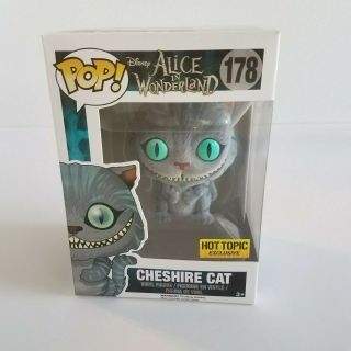 Funko Pop Disney Cheshire Cat Alice In Wonderland Hot Topic Exclusive 178 Gray