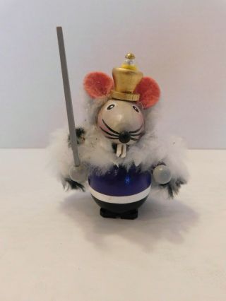 Steinbach The Mouse King From The Nutcracker Wooden Ornament Made In Germany