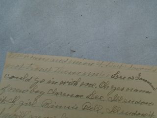 1900s Handwritten Letter From Vineland Nj Woman About Husband And Son Townsend