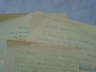 1970s Vineland Nj Lenghty Writings On Parishioners Thoughts Of Her Church