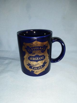 CLEVELAND POLICE DEPARTMENT SERGEANT ' S COFFEE MUG 2