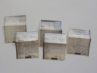 7 Wwii V - Mail Letters Germany 572nd Anti - Aircraft Artillery Battalion Ww2
