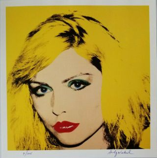 Andy Warhol 1981 Debbie Harry Hand Signed & Numbered Print,