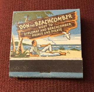 Feature Matchbook Don The Beachcomber Chicago Il