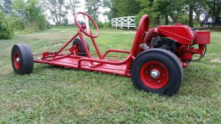 Vintage 1960 Simplex Go Cart With Twin Clinton Panther Engines,  Live Axle,  More