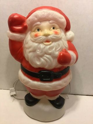 Vintage 1996 Empire Blow Mold Waving Santa 19 " Light Up Christmas Decoration