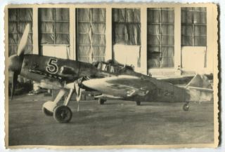 German Wwii Archive Photo: Finnish Air Force Messerschmitt Bf 109 Aircraft