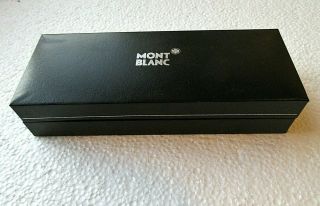 Mont Blanc Pen / Pencil Presentation Box Only - Black - Satin Lined - Box Only