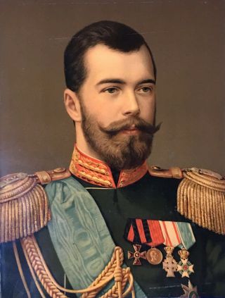 Nicholas II of Russia and Alexandra Fedorovna Romanova / Chromolithograph 1894 2
