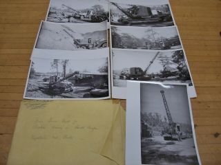 Vintage Quick Way Truck Shovel Crane 7 Pictures South Pacific Us Navy Seabees