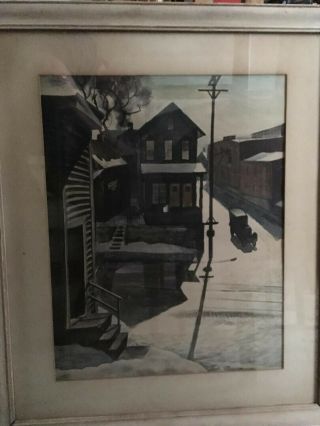 Ice Glare 1933 Charles Burchfield Framed Print