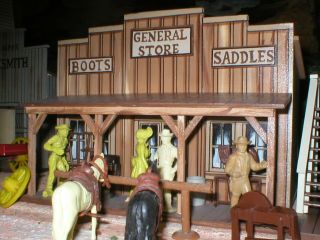 Western Playset Building General Store Same Scale As Marx And Gunsmoke