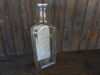 Watkins 11 Ounce Glass Imitation Vanilla Extract Bottle Empty
