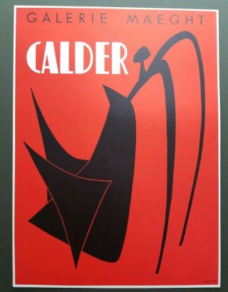Alexander Calder Lithograph Galerie Maeght Mourlot Imp.  1960 