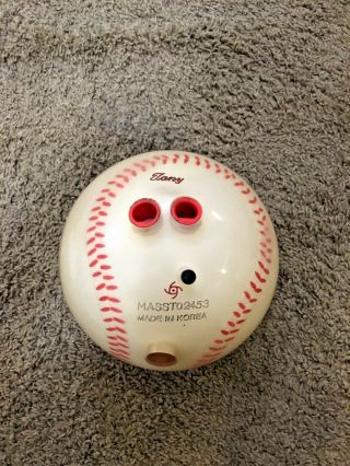 Vintage Storm Plastic Baseball Sports Series Bowling Ball 12.  5 Pounds.